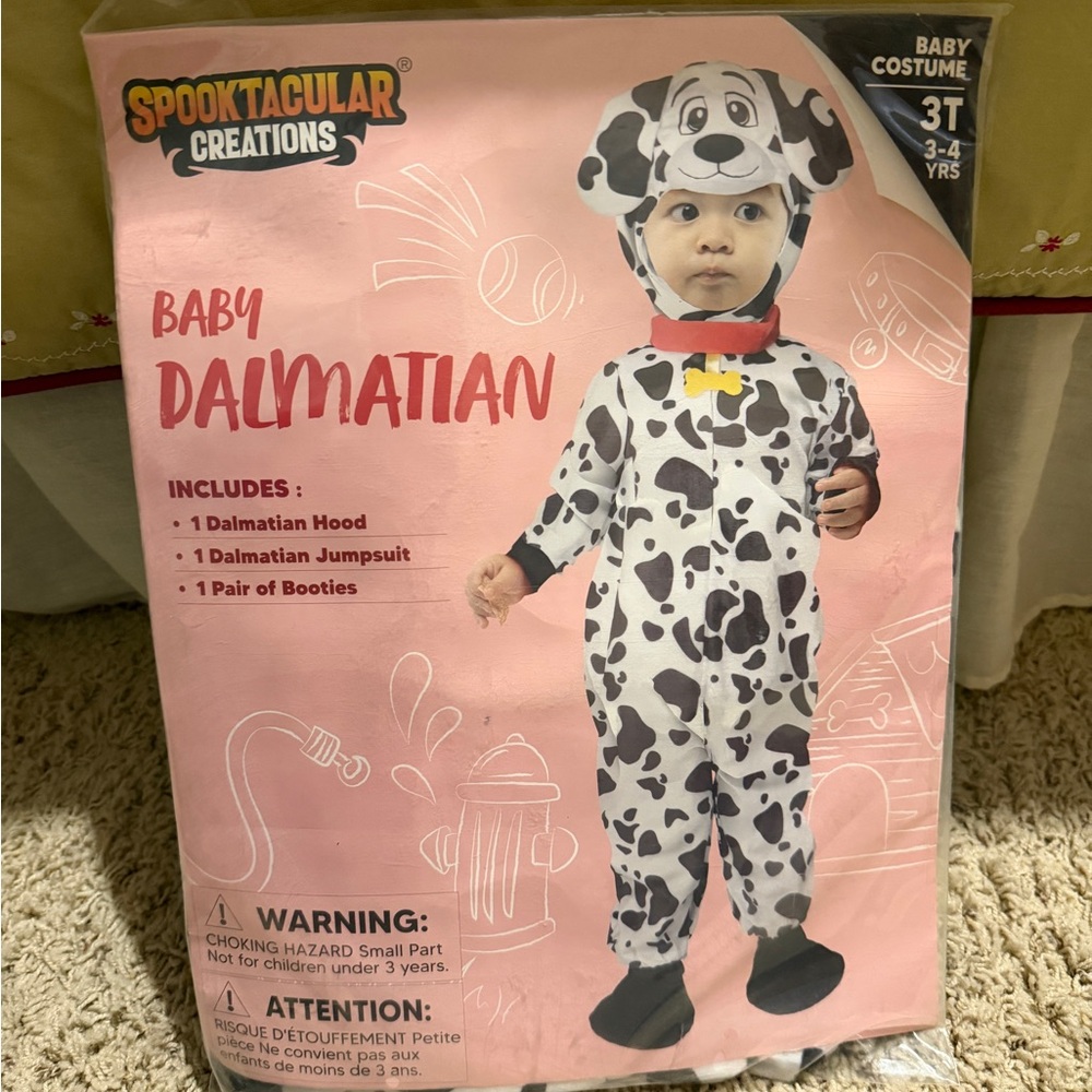 Spooktacular Creations Baby Dalmatian Costume Size 3T‎ unisex NWT